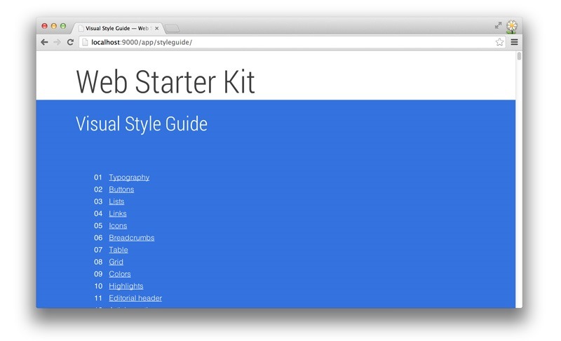 Google launches Web Starter Kit visual style guide